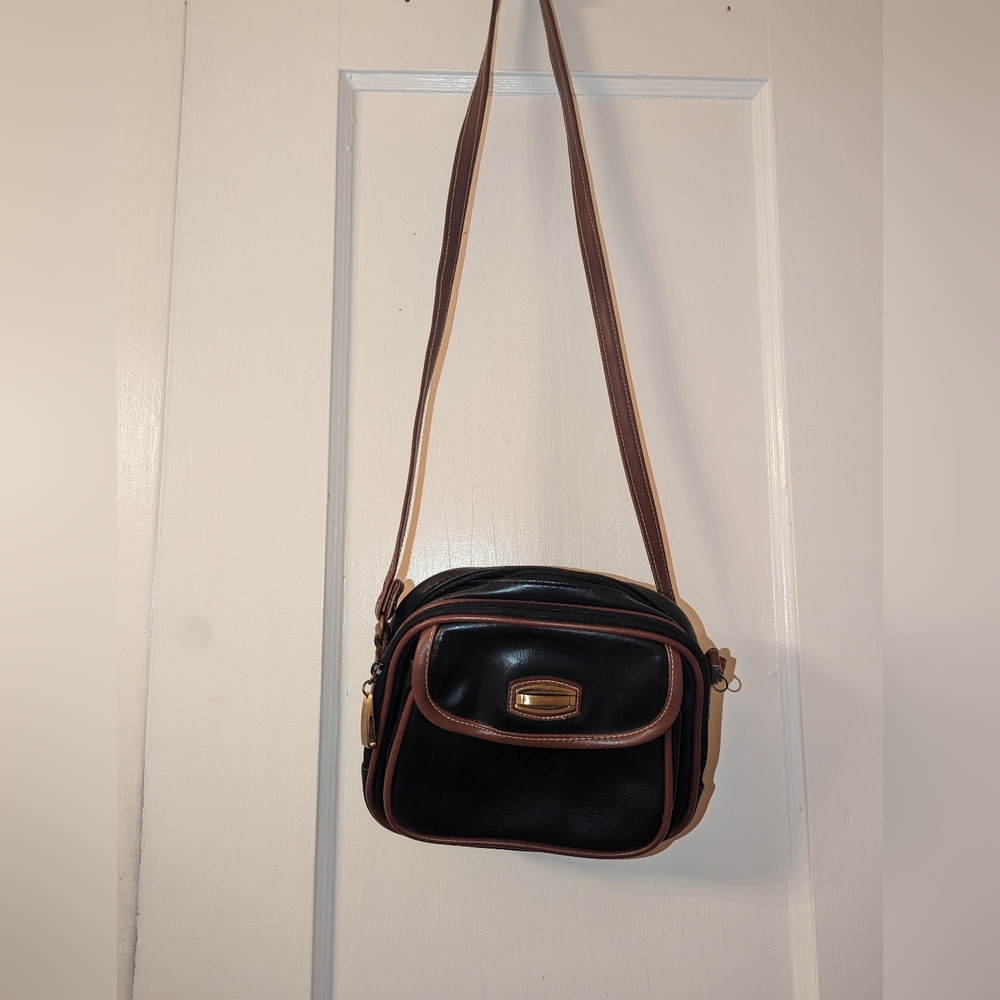 Black/brown crossbody bag
